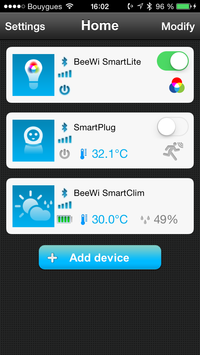 ... but the bulb communicates with this app, allowing you to change its behaviour wirelessly.
