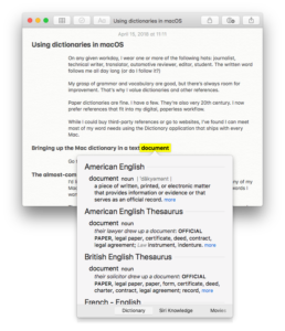 english dictionary for mac os
