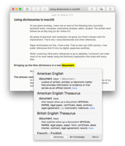 Best dictionary for mac